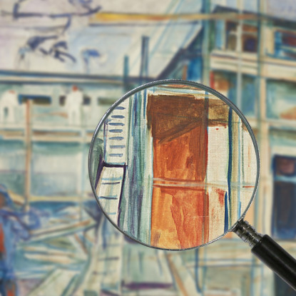 L'Edificio Dello Studio Invernale Edvard Munch em311 quadro stampato su tela