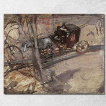 Il Cocchiere Giovanni Boldini gbd16 quadro stampato su tela