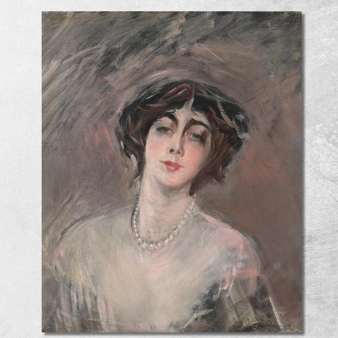 Donna Franca Florio Giovanni Boldini gbd18 quadro stampato su tela