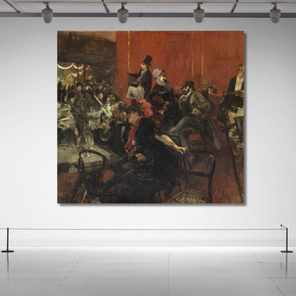 Scena Di Festa Giovanni Boldini gbd21 quadro stampato su tela