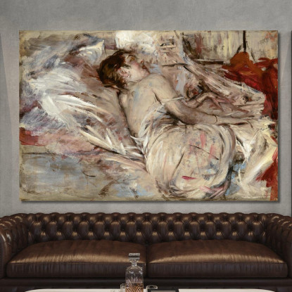 Nello Studio Dell'Artista Giovanni Boldini gbd27 quadro stampato su tela