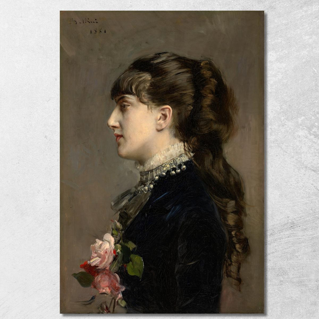 La Signora Céline Leclanché Giovanni Boldini gbd41 quadro stampato su tela La Signora Céline Leclanché Giovanni Boldini gbd41 quadro stampato su tela