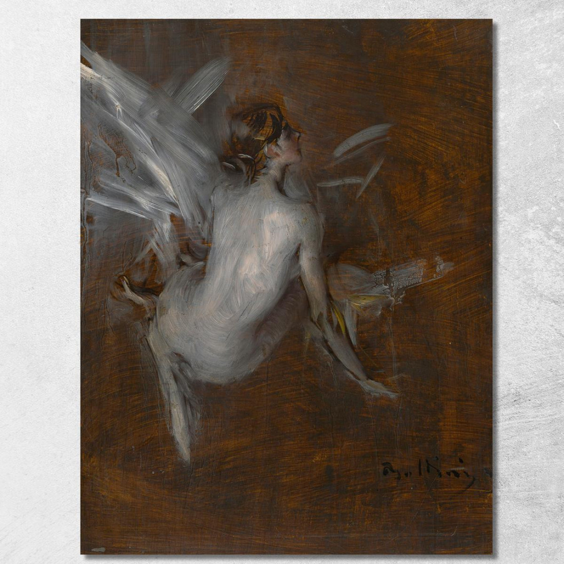Modello Nudo Giovanni Boldini gbd43 quadro stampato su tela Modello Nudo Giovanni Boldini gbd43 quadro stampato su tela