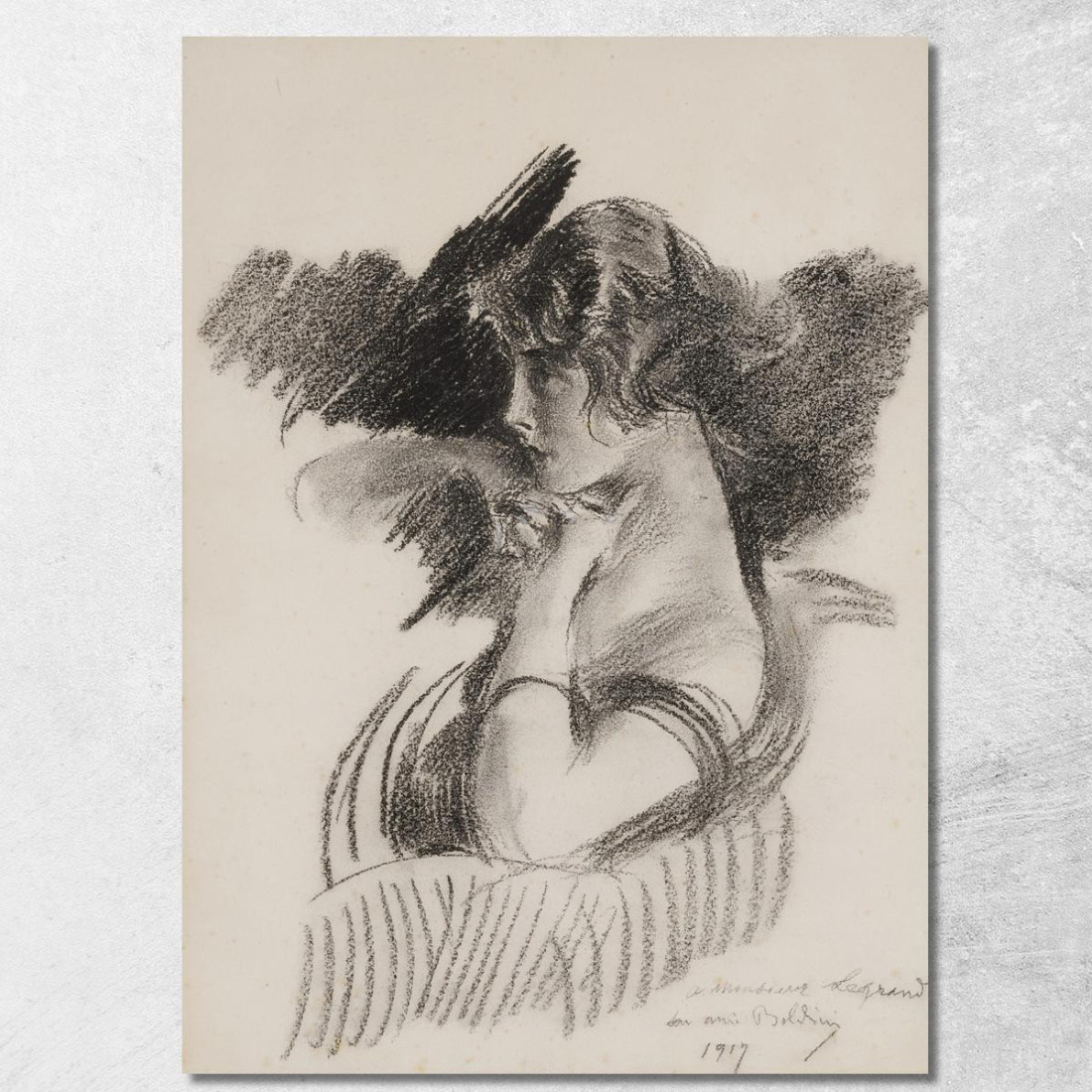 Ritratto Di Una Ragazza Giovanni Boldini gbd51 quadro stampato su tela Ritratto Di Una Ragazza Giovanni Boldini gbd51 quadro stampato su tela