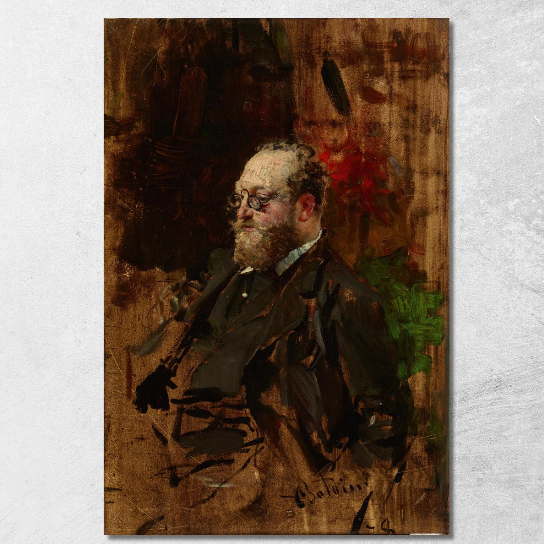 Ritratto Di Ferdinando Bryndza Giovanni Boldini gbd58 quadro stampato su tela Ritratto Di Ferdinando Bryndza Giovanni Boldini gbd58 quadro stampato su tela