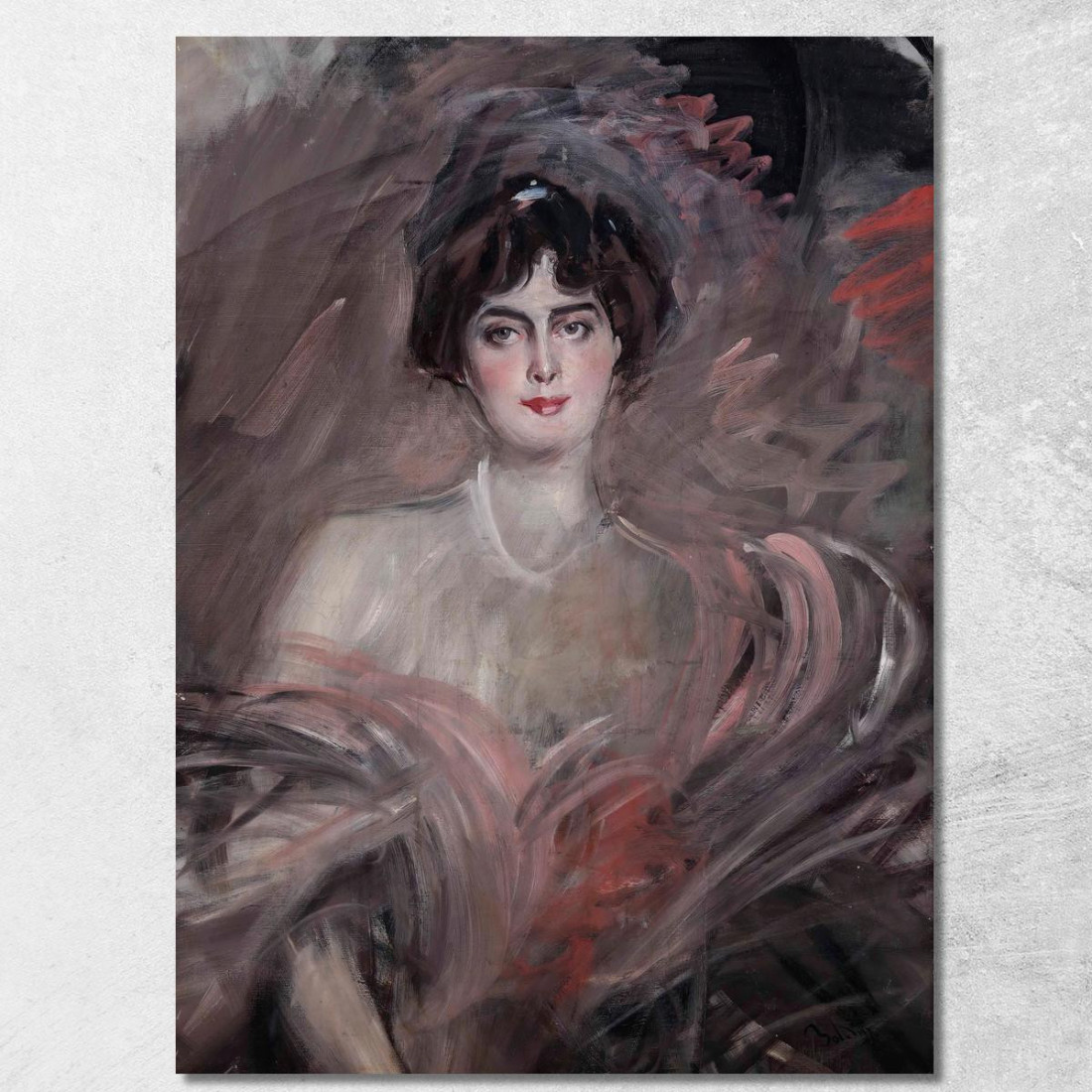 Ritratto Di Mademoiselle Emilienne Le Roy Giovanni Boldini gbd78 quadro stampato su tela Ritratto Di Mademoiselle Emilienne Le Roy Giovanni Boldini gbd78 quadro stampato su tela