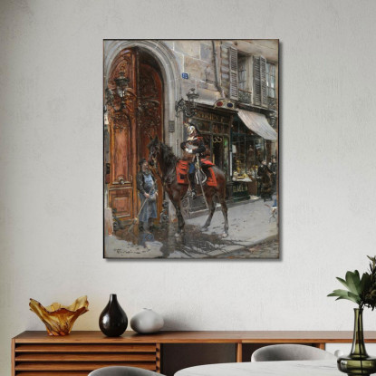 Il Portatore Di Spedizioni Giovanni Boldini gbd84 quadro stampato su tela
