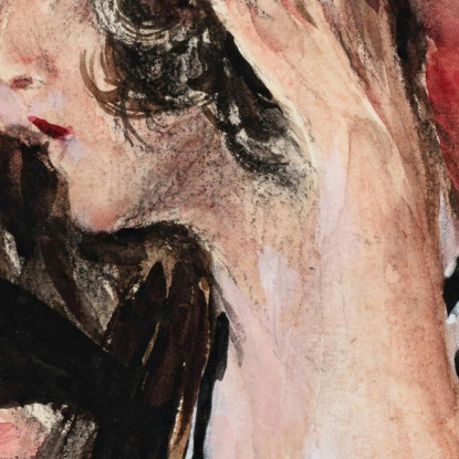 Donna Che Si Sistema I Capelli Giovanni Boldini gbd92 quadro stampato su tela