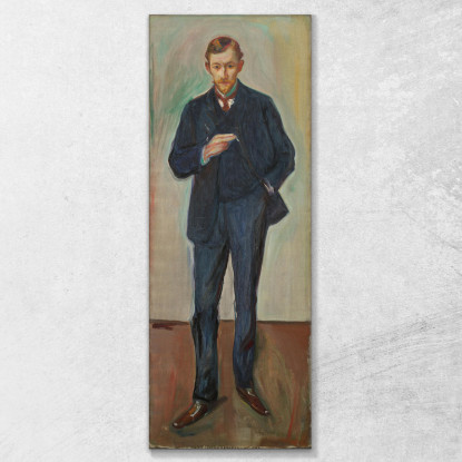 Il Francese Marcel Archinard Edvard Munch em323 quadro stampato su tela