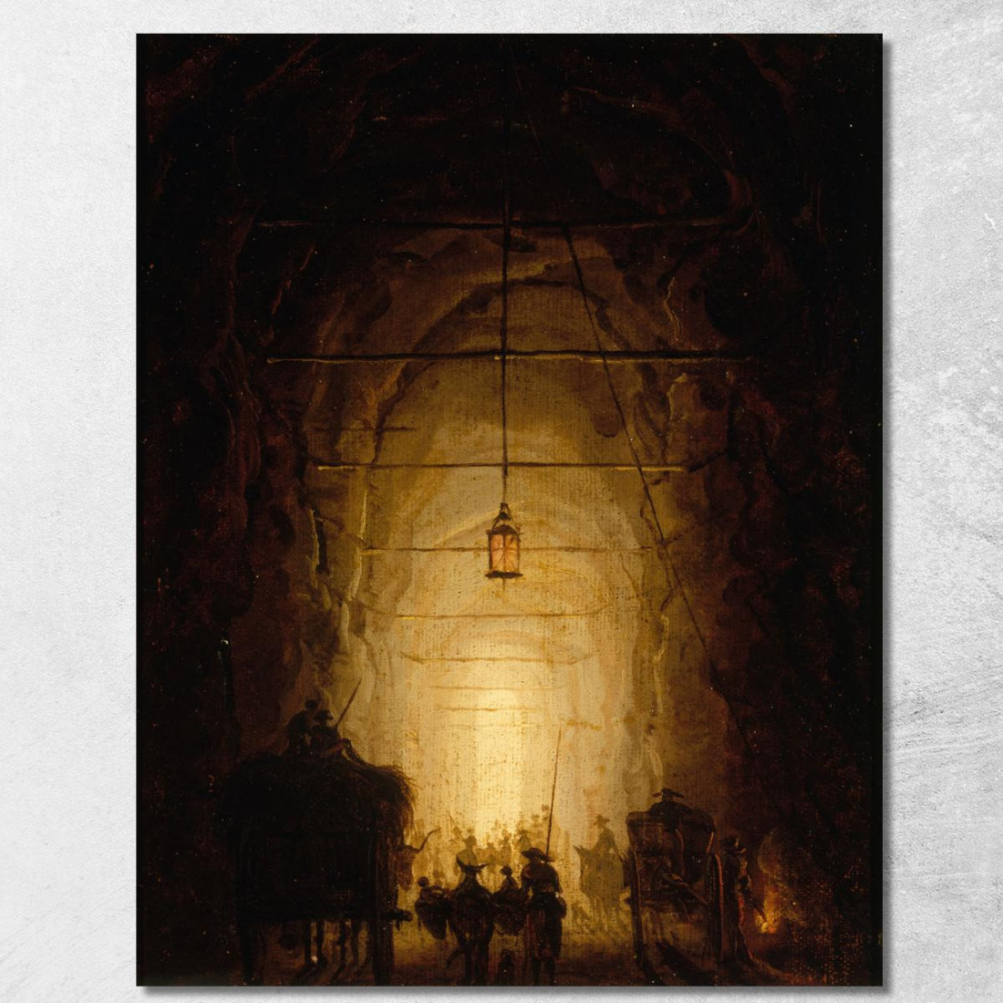 La Grotta Di Pausilippe Hubert Robert hrb53 quadro stampato su tela La Grotta Di Pausilippe Hubert Robert hrb53 quadro stampato su tela