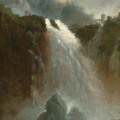 Le Cascate Di Tivoli Hubert Robert hrb93 quadro stampato su tela