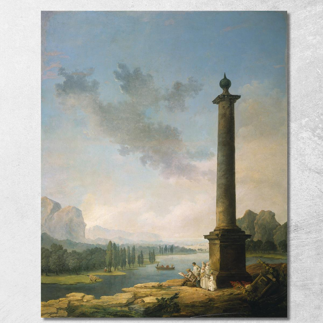 La Colonna Hubert Robert hrb94 quadro stampato su tela La Colonna Hubert Robert hrb94 quadro stampato su tela