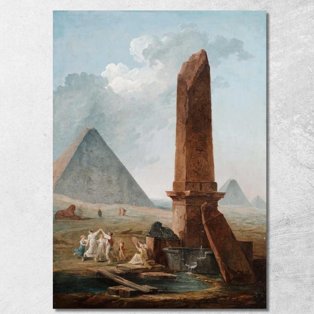 Le Farandole Tra I Monumenti Egiziani Hubert Robert hrb96 quadro stampato su tela Le Farandole Tra I Monumenti Egiziani Hubert Robert hrb96 quadro stampato su tela