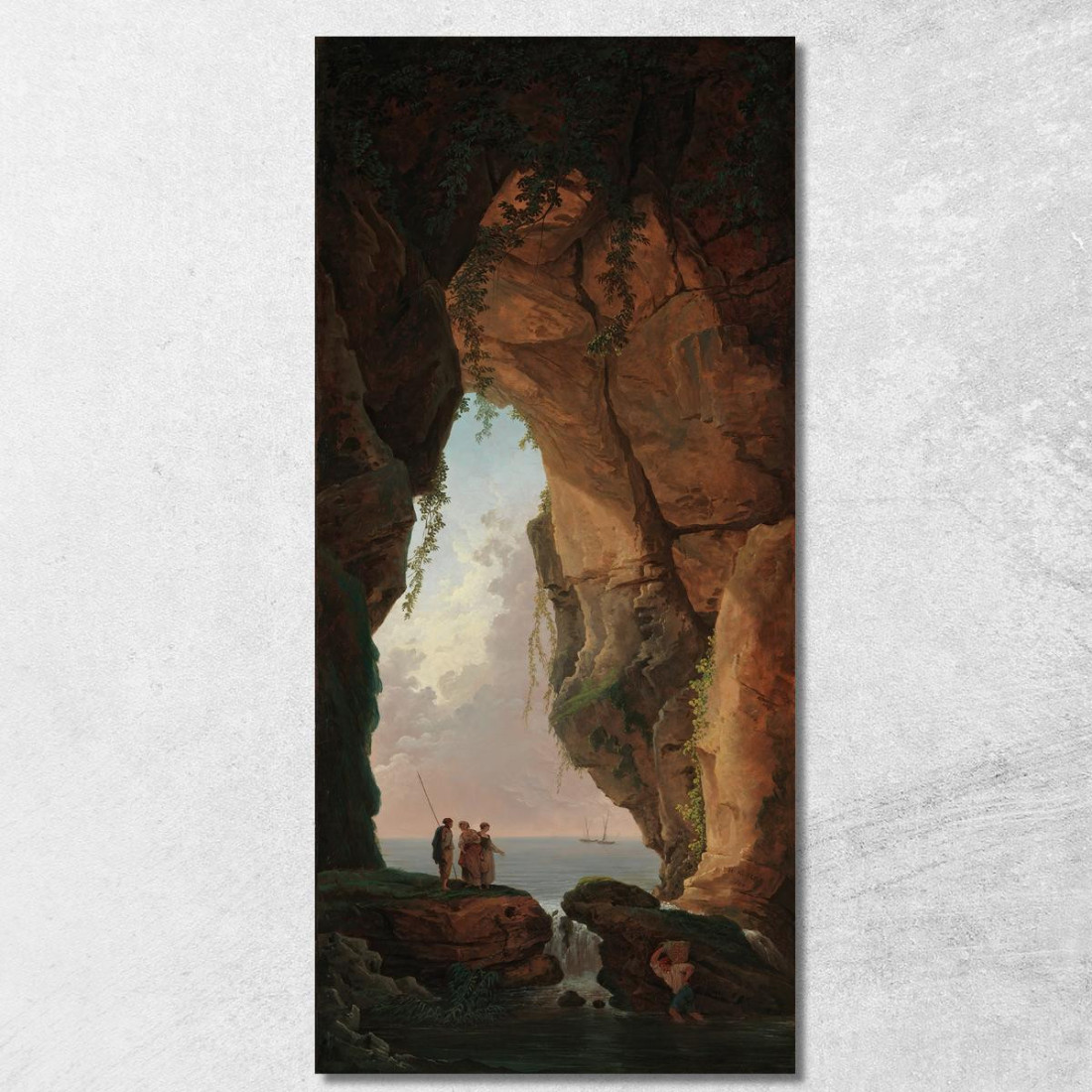 La Bocca Di Una Grotta Hubert Robert hrb103 quadro stampato su tela La Bocca Di Una Grotta Hubert Robert hrb103 quadro stampato su tela