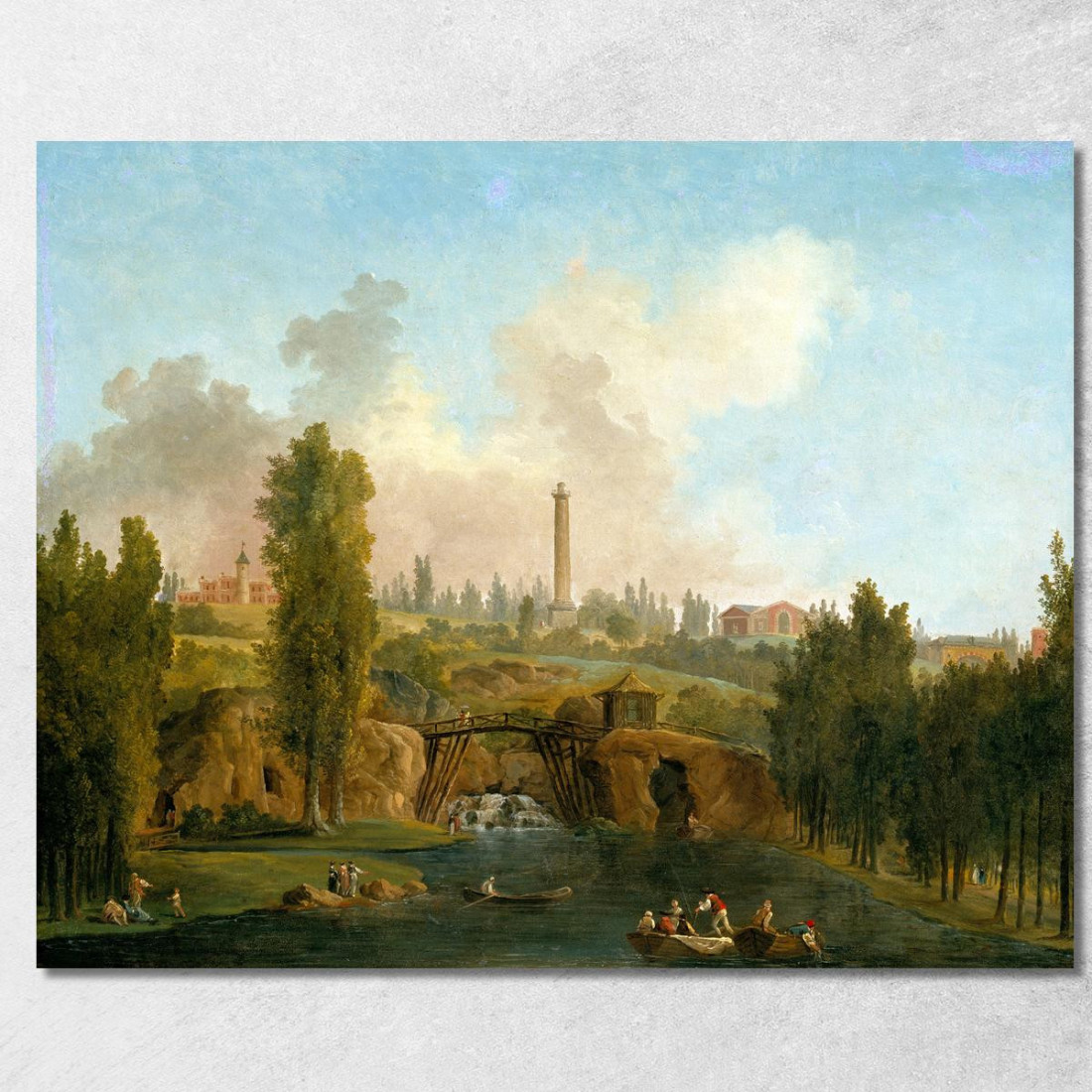 Vista Del Parco Di Méréville Hubert Robert hrb123 quadro stampato su tela Vista Del Parco Di Méréville Hubert Robert hrb123 quadro stampato su tela