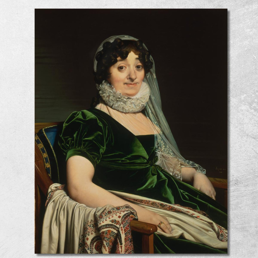 Ritratto Della Contessa Di Tournon Jean Auguste Dominique Ingres jad36 quadro stampato su tela Ritratto Della Contessa Di Tournon Jean Auguste Dominique Ingres jad36 quadro stampato su tela