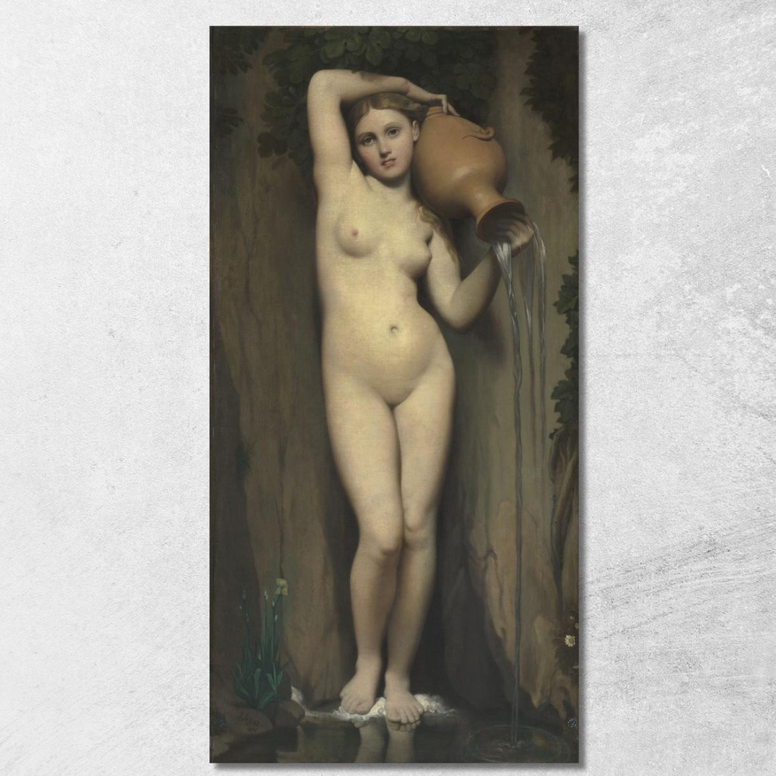 La Primavera Jean Auguste Dominique Ingres jad47 quadro stampato su tela La Primavera Jean Auguste Dominique Ingres jad47 quadro stampato su tela
