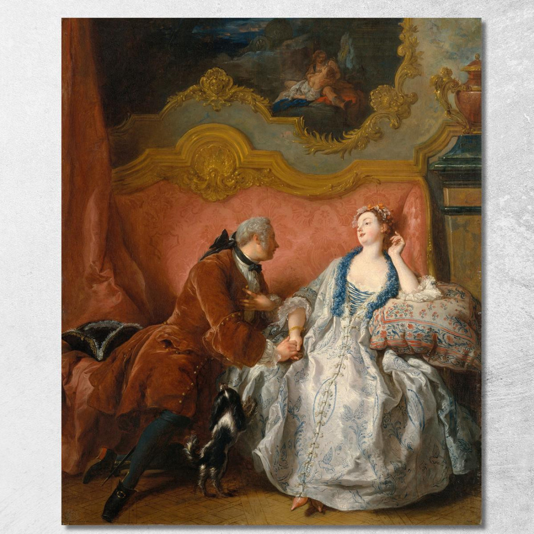 La Dichiarazione D'Amore Jean-François de Troy jft30 quadro stampato su tela La Dichiarazione D'Amore Jean-François de Troy jft30 quadro stampato su tela