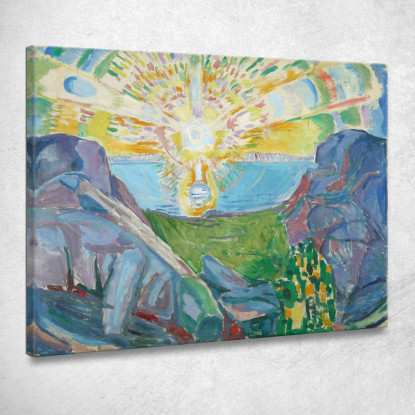 Il Sole 1910 Edvard Munch em350 quadro stampato su tela