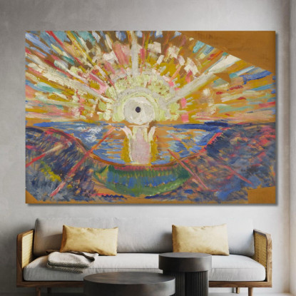 Il Sole Edvard Munch em351 quadro stampato su tela