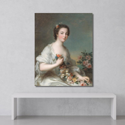 Ritratto Di Una Signora 2 Jean-Marc Nattier jmn16 quadro stampato su tela