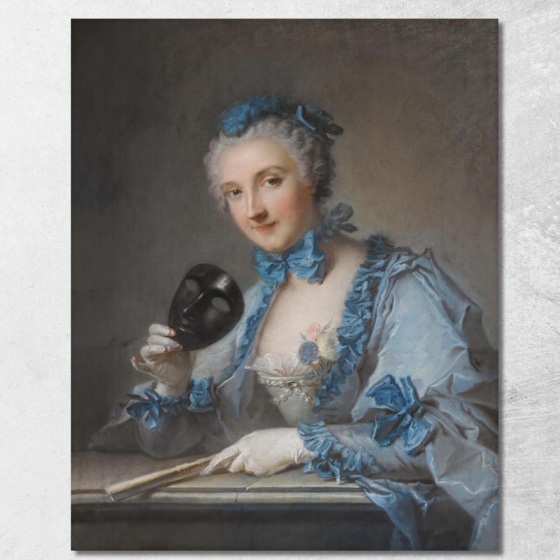 Ritratto Di Madame Royer Jean-Marc Nattier jmn27 quadro stampato su tela Ritratto Di Madame Royer Jean-Marc Nattier jmn27 quadro stampato su tela