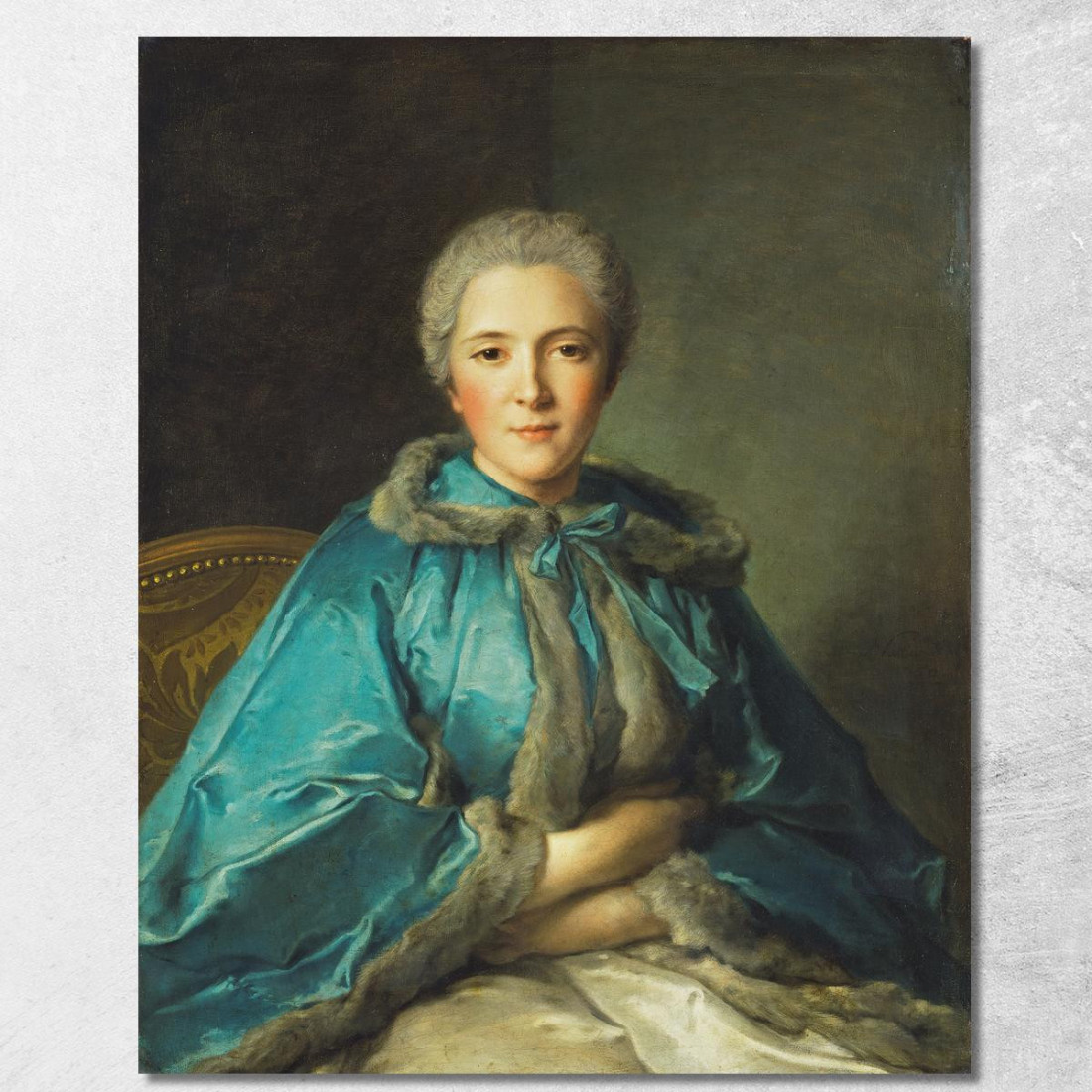 La Contessa Di Tillières Jean-Marc Nattier jmn35 quadro stampato su tela La Contessa Di Tillières Jean-Marc Nattier jmn35 quadro stampato su tela
