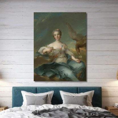 La Duchessa Di Chartres Come Ebe Jean-Marc Nattier jmn37 quadro stampato su tela