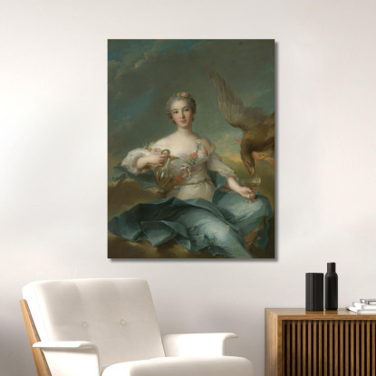 La Duchessa Di Chartres Come Ebe Jean-Marc Nattier jmn37 quadro stampato su tela