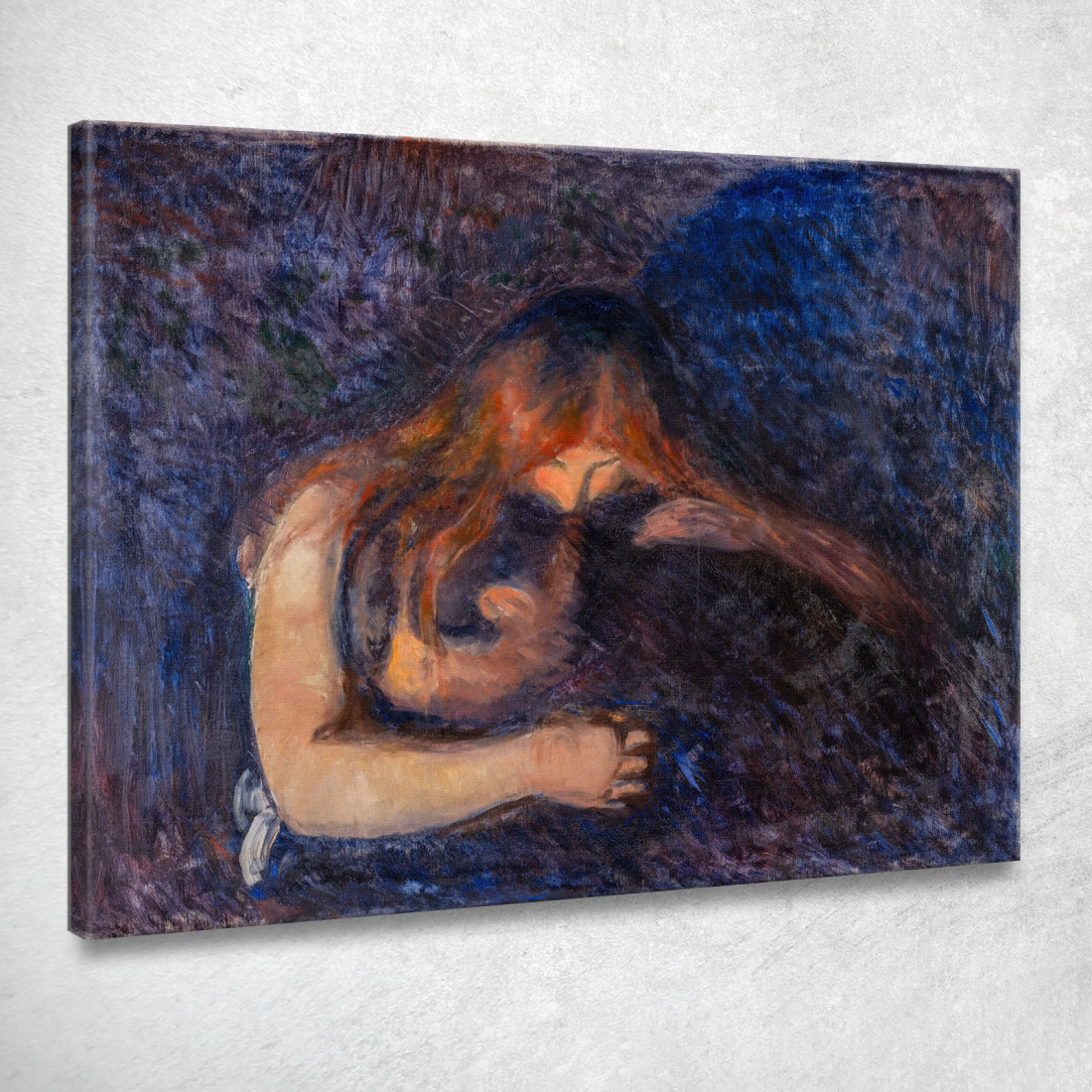 Il Vampiro Edvard Munch em357 quadro stampato su tela Il Vampiro Edvard Munch em357 quadro stampato su tela