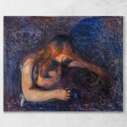 Il Vampiro Edvard Munch em357 quadro stampato su tela