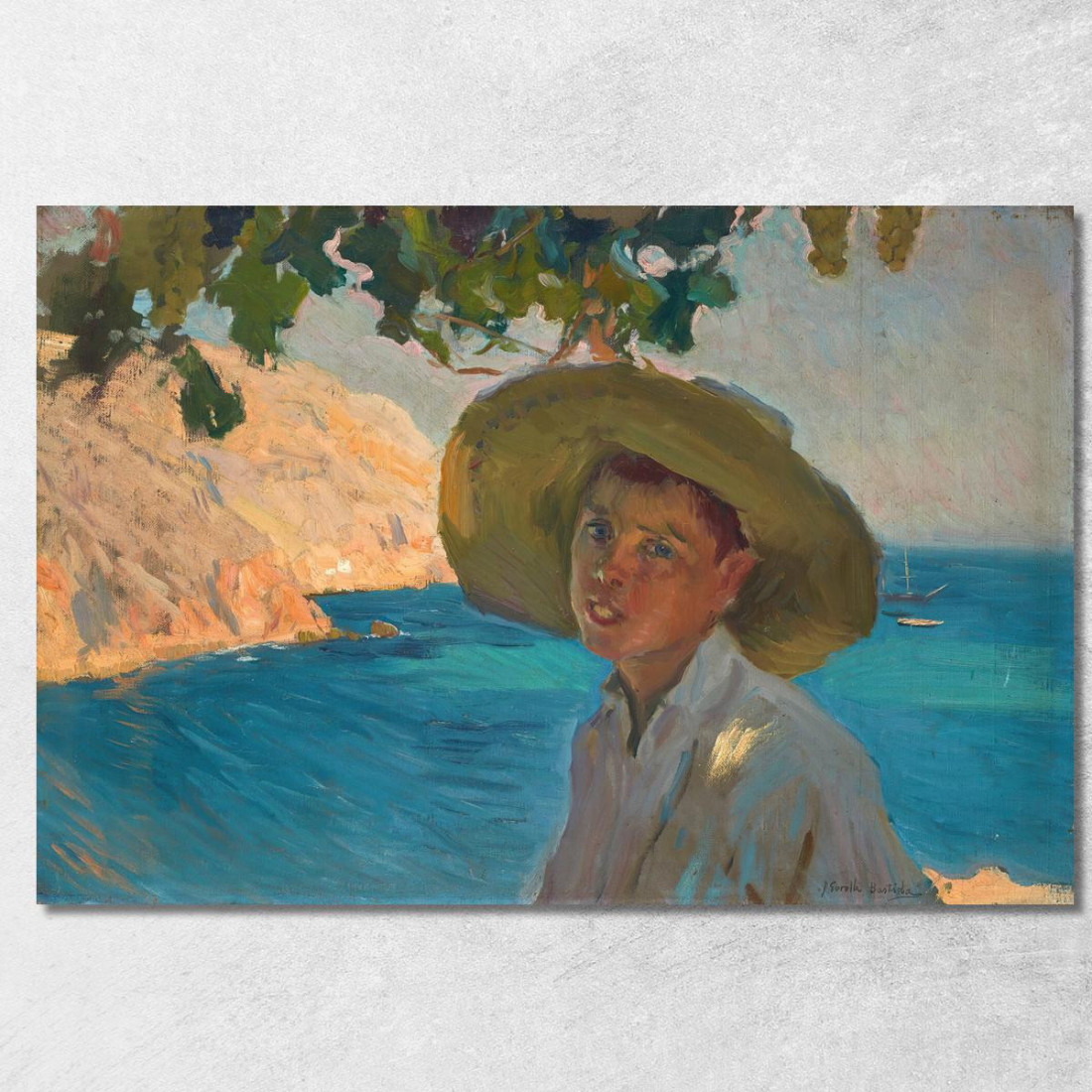 Ragazzo Con Sombrero Jávea Ragazzo Con Sombrero Jávea Joaquín Sorolla jsr17 quadro stampato su tela Ragazzo Con Sombrero Jávea Ragazzo Con Sombrero Jávea Joaquín Sorolla jsr17 quadro stampato su tela