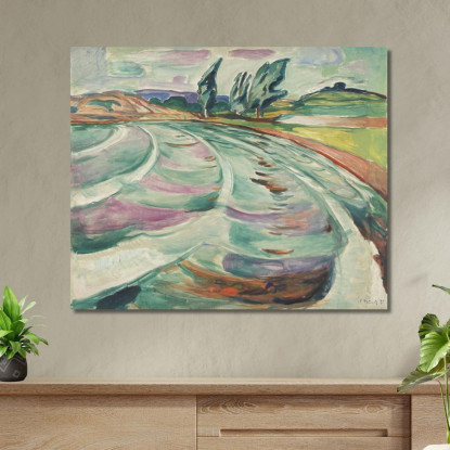 L'Onda Edvard Munch em358 quadro stampato su tela