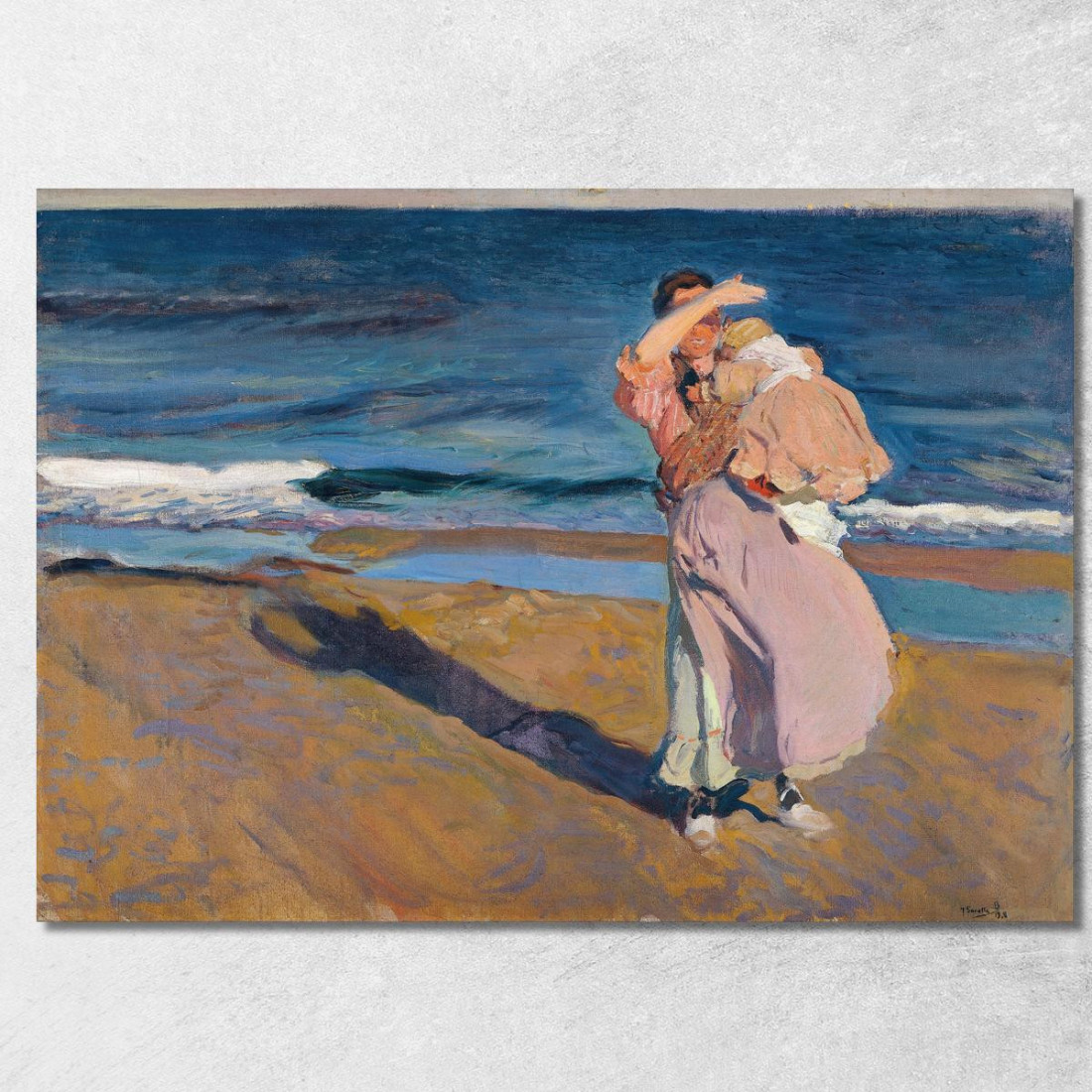 Pescatrice Con Suo Figlio Joaquín Sorolla jsr40 quadro stampato su tela Pescatrice Con Suo Figlio Joaquín Sorolla jsr40 quadro stampato su tela