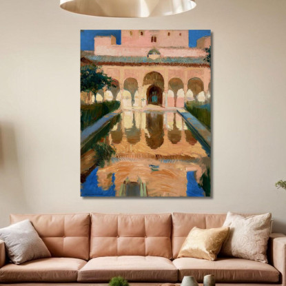 Sala Degli Ambasciatori Alhambra Granada Joaquín Sorolla jsr43 quadro stampato su tela