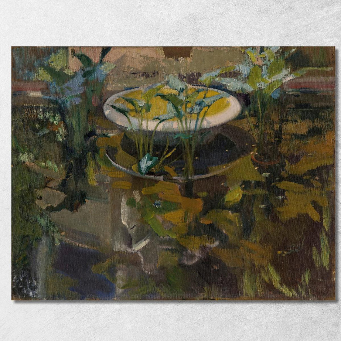 Giardino Della Casa Sorolla Riflessione Nella Fontana Delle Confidencias Joaquín Sorolla jsr45 quadro stampato su tela Giardino Della Casa Sorolla Riflessione Nella Fontana Delle Confidencias Joaquín Sorolla jsr45 quadro stampato su tela