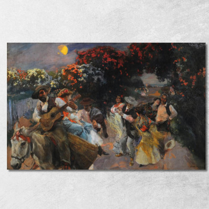 L'Ultima Copla Joaquín Sorolla jsr55 quadro stampato su tela