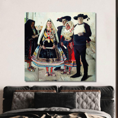 La Sposa Lagarteriana Joaquín Sorolla jsr56 quadro stampato su tela
