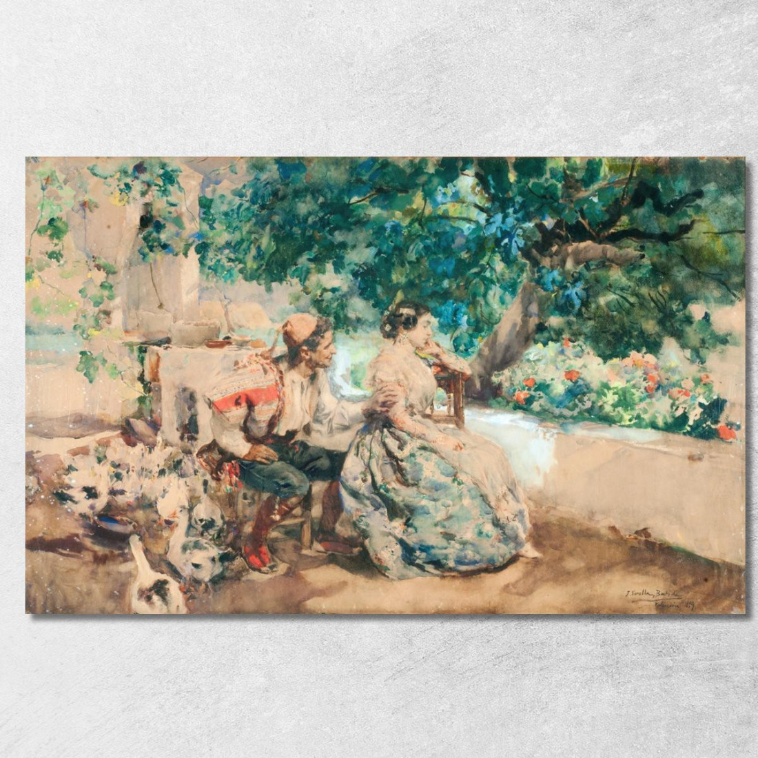 Nuvola Estiva Joaquín Sorolla jsr71 quadro stampato su tela Nuvola Estiva Joaquín Sorolla jsr71 quadro stampato su tela