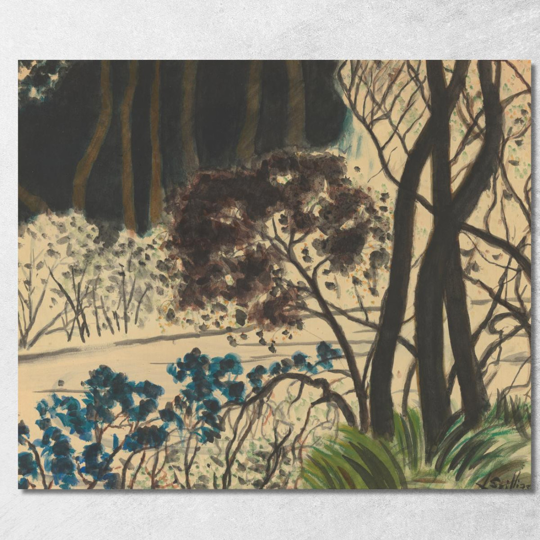 Vista Sulla Foresta Léon Spilliaert lsp19 quadro stampato su tela Vista Sulla Foresta Léon Spilliaert lsp19 quadro stampato su tela