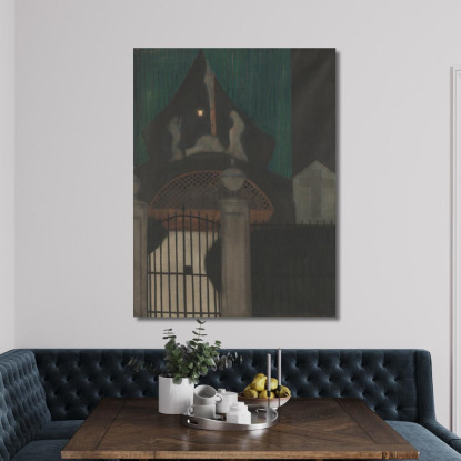 Calvario E Purgatorio Ad Est Léon Spilliaert lsp22 quadro stampato su tela