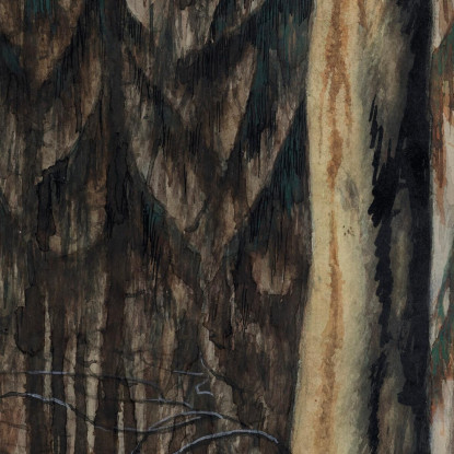 Foresta Di Abeti Léon Spilliaert lsp47 quadro stampato su tela