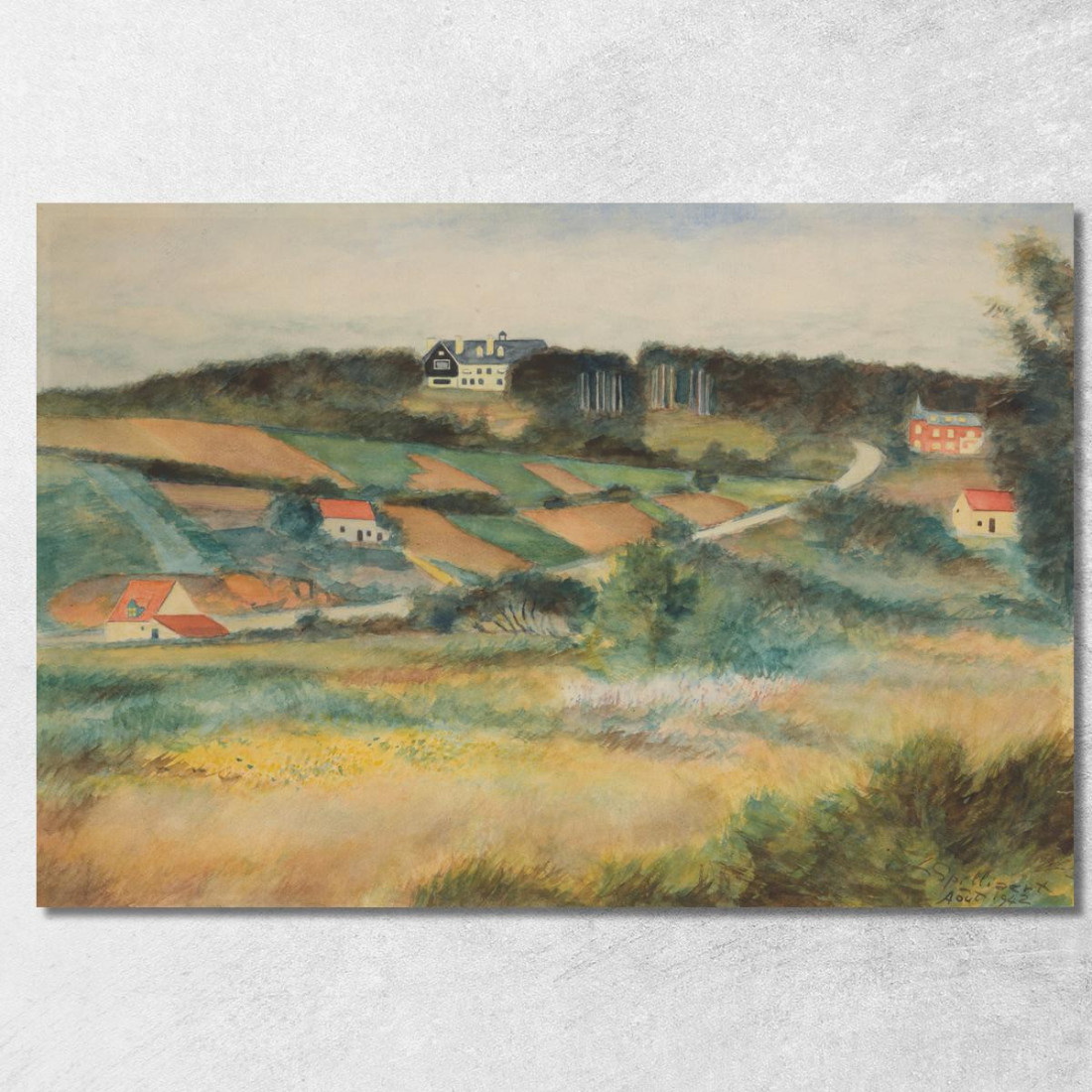 Veduta Di Sint-Genesius-Rode Léon Spilliaert lsp48 quadro stampato su tela Veduta Di Sint-Genesius-Rode Léon Spilliaert lsp48 quadro stampato su tela