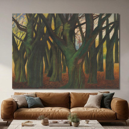 Alberi Verdi Léon Spilliaert lsp50 quadro stampato su tela