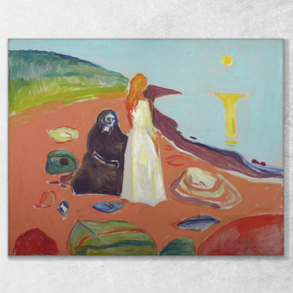 Due Donne Sulla Riva Ii Edvard Munch em379 quadro stampato su tela