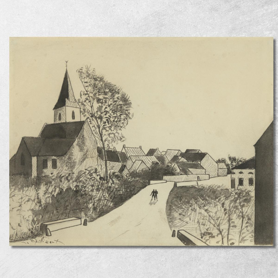 Landschap Voor In The Time That Nanette Was Lost' 2 Léon Spilliaert lsp68 quadro stampato su tela Landschap Voor In The Time That Nanette Was Lost' 2 Léon Spilliaert lsp68 quadro stampato su tela