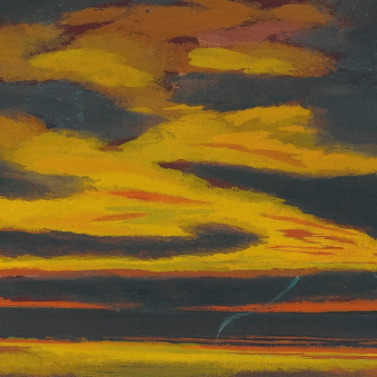 Lampo Verde Sul Mare Léon Spilliaert lsp79 quadro stampato su tela