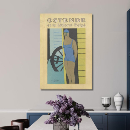 Ostenda E La Costa Belga Léon Spilliaert lsp85 quadro stampato su tela