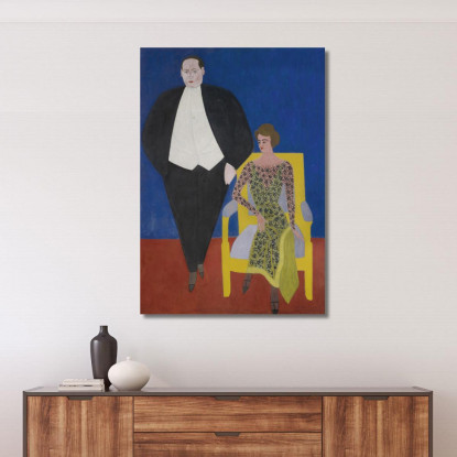 Ritratto Di Gustave E Norine Van Hecke Léon Spilliaert lsp92 quadro stampato su tela