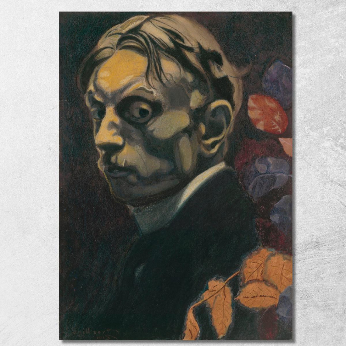 Autoritratto 2 Léon Spilliaert lsp97 quadro stampato su tela Autoritratto 2 Léon Spilliaert lsp97 quadro stampato su tela